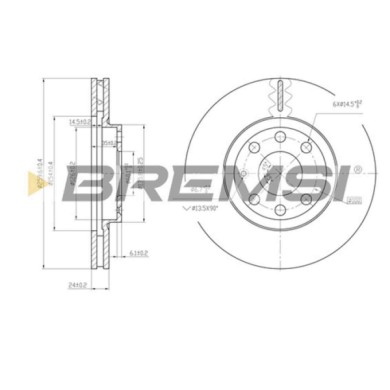 CD7131V.JPG Disco Freno Anteriore 92028200 Opel Meriva A Mpv / Space Wagon (x03)