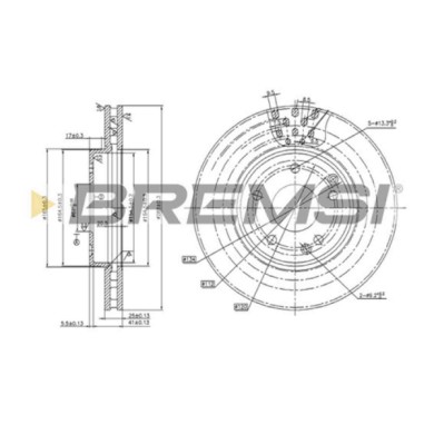 CD7135V.JPG Disco Freno Anteriore 92105900 Mercedes-benz Classe C (w202)