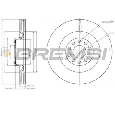 CD7137V.JPG Disco Freno Anteriore 92112500 Audi A8 Ventilato