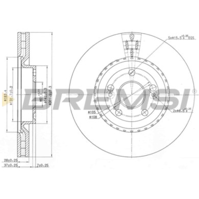 CD7139V.JPG Disco Freno Anteriore 92112300 Renault Avantime Espace Iii Ventilato