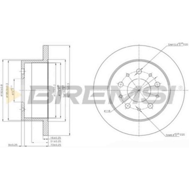 CD7144S.JPG Disco Freno Posteriore 92116100 Peugeot Boxer Autobus (230p)