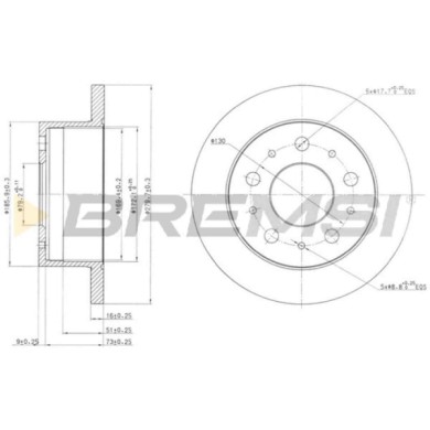 CD7145S.JPG Disco Freno Posteriore 92116200 Peugeot Boxer Autobus (230p)