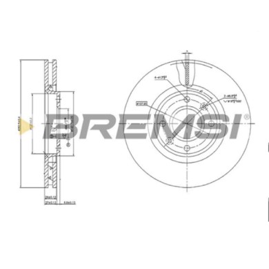 CD7152V.JPG Disco Freno Anteriore 92111600 Citroen Berlingo Multispace (b9)