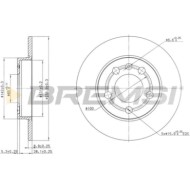 CD7155S.JPG Disco Freno Posteriore 92105800 Skoda Octavia Ii Combi (1z5)