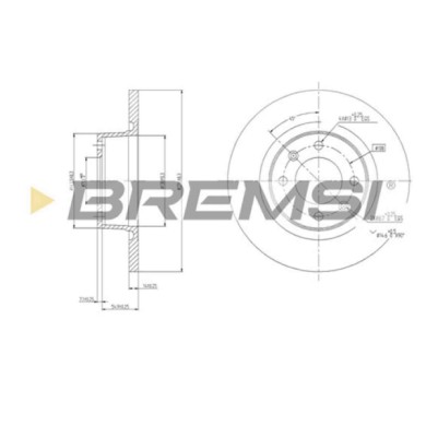 CD7157S.JPG Disco Freno Posteriore 92107900 Citroën C5 I C5 I Break C5 Ii C5 Ii Break C5 Cassone/furgonato/promiscuo Pieno