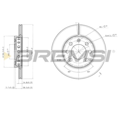 CD7161V.JPG Disco Freno Anteriore 92020903 Volkswagen Lupo Audi A2 Ventilato