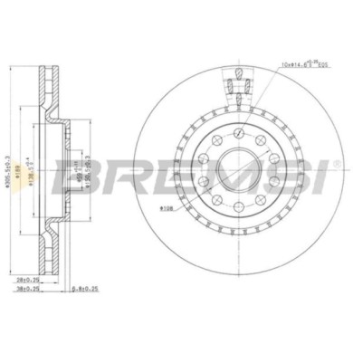 CD7162V.JPG Disco Freno Anteriore 92115800 Lancia Thesis Ventilato