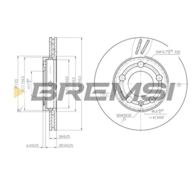 CD7164V.JPG Disco Freno Anteriore 92106800 Skoda Fabia Ii (542)