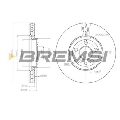 CD7165V.JPG Disco Freno Anteriore 92115000 Peugeot 807 (eb)