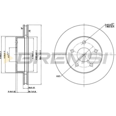 CD7169V.JPG Disco Freno Anteriore 92113600 Jeep Cherokee Grand Cherokee Ii Nero