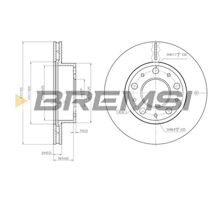CD7171V.JPG Disco Freno Anteriore 92073900 Peugeot Boxer Autobus (230p)