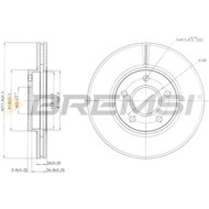 CD7172V.JPG Disco Freno Anteriore 92124800 Ford Transit Connect (p65 P70 P80)