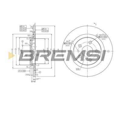CD7181S.JPG Disco Freno Posteriore 92118200 Citroen C8 (ea Eb)