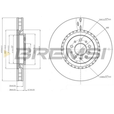 CD7183V.JPG Disco Freno Anteriore 92119600 Alfa Romeo 156 156 Sportwagon 147 Gtv Spider Gt Nero