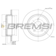 CD7186S.JPG Disco Freno Posteriore 92169400 Jeep Grand Cherokee I Pieno