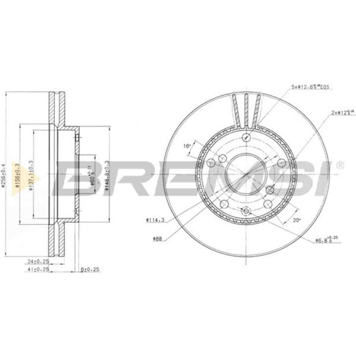 CD7192V.JPG Disco Freno Anteriore 92155600 Daewoo Leganza Ventilato