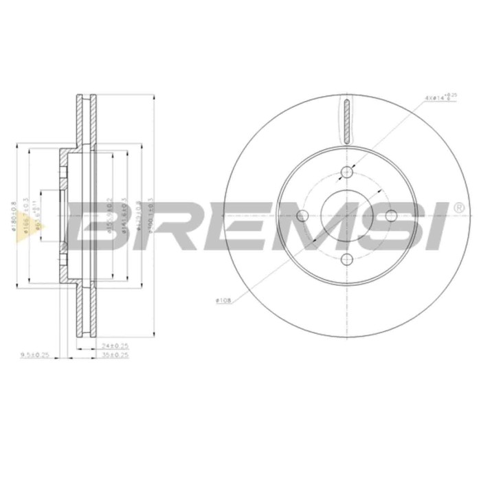 CD7195V.JPG Disco Freno Anteriore 92139900 Ford Focus Focus Turnier Nero