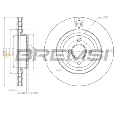 CD7200V.JPG Disco Freno Anteriore 92146400 Ford Focus Ventilato