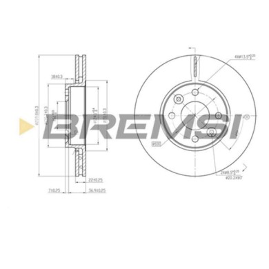 CD7201V.JPG Disco Freno Anteriore 92022400 Dacia Logan (ls)