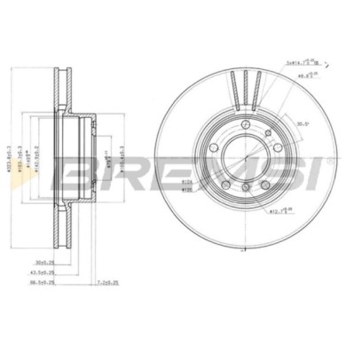 CD7202V.JPG Disco Freno Anteriore 92107100 Bmw 5 5 Touring Nero