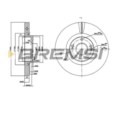 CD7205V.JPG Disco Freno Anteriore 92119000 Renault Laguna Ii Laguna Ii Grandtour Ventilato