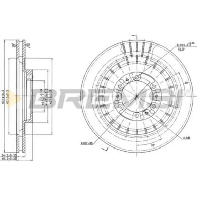 CD7212V.JPG Disco Freno Anteriore 92144800 Mitsubishi Pajero Sport I Galloper Pajero Sport Van I Nero
