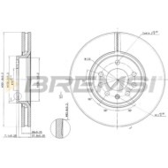 CD7215V.JPG Disco Freno Anteriore 92118300 Saab 9-3 (ys3f E79 D79 D75) Ventilato