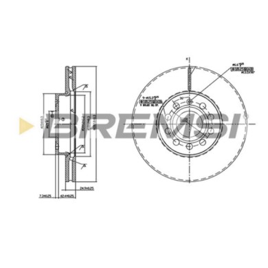 CD7218V.JPG Disco Freno Anteriore 92120800 Seat Leon (1p1)