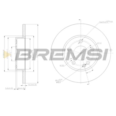 CD7219S.JPG Disco Freno Anteriore 92131800 Mercedes-benz Classe A Nero