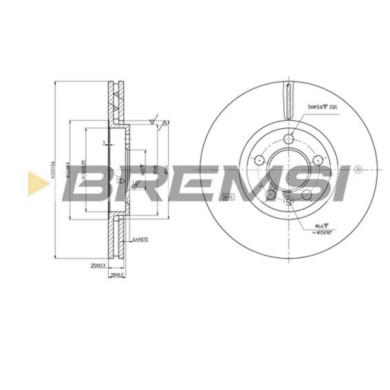 CD7221V.JPG Disco Freno Anteriore 92032003 Seat Ibiza Iv Sc (6j1 6p5)