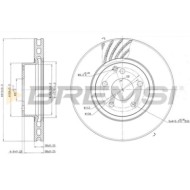 CD7263V.JPG Disco Freno Anteriore 92115300 Saab 45903 Mercedes-benz Classe E Classe E T-model Cls Classe E Pianale Piatto/telaio