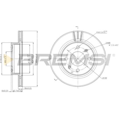 CD7268V.JPG Disco Freno Anteriore 92147100 Kia Picanto Hyundai I10 Saab 45903 Nero