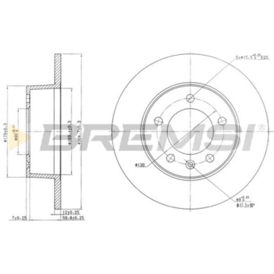 CD7272S.JPG Disco Freno Posteriore 92111200 Renault Master Ii Furgonato (fd)