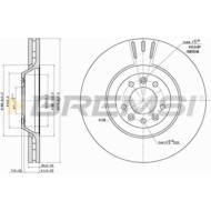 CD7274V.JPG Disco Freno Anteriore 92129500 Peugeot 607 407 407 Sw 407 Coupé Saab 45905 Citroën C6 C5 Iii C5 Iii Break Ventilato