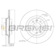 CD7275S.JPG Disco Freno Posteriore 92129600 Peugeot 508 I (8d) Pieno