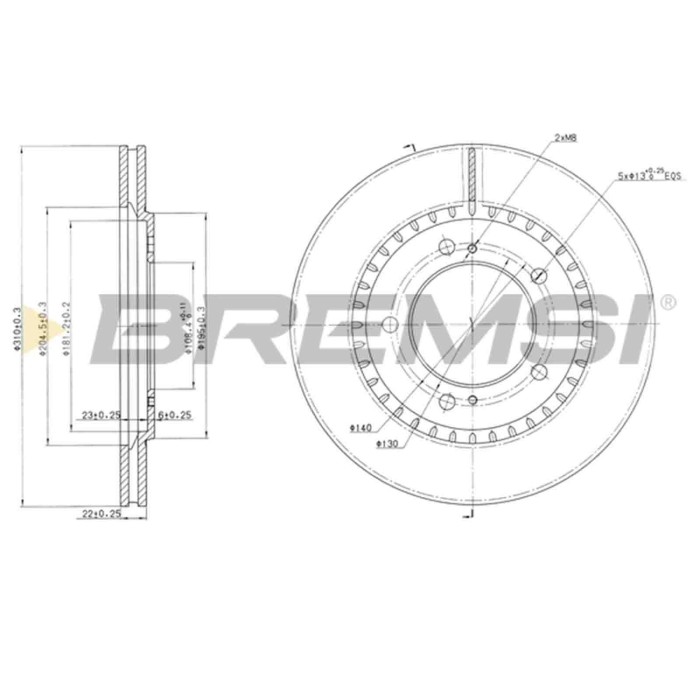 CD7282V.JPG Disco Freno Anteriore 92136800 Suzuki Grand Vitara I (ft Ht)