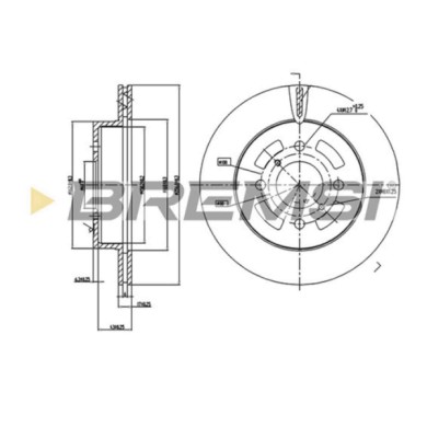 CD7287V.JPG Disco Freno Anteriore 92131200 Suzuki Carry Furgonato Ignis I Ventilato