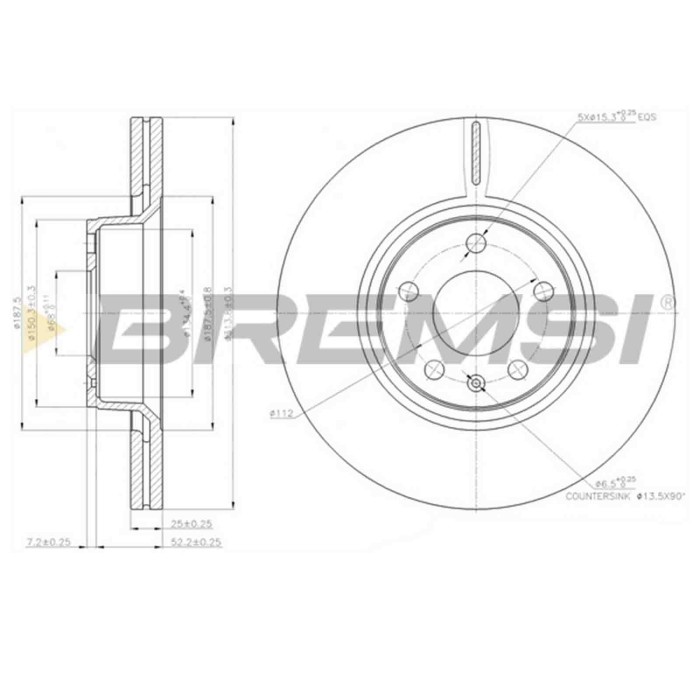 CD7291V.JPG Disco Freno Anteriore 92132200 Audi A6 A6 Avant Ventilato