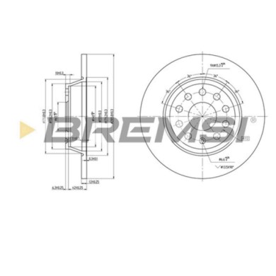 CD7306S.JPG Disco Freno Posteriore 92140800 Volkswagen Passat B7 (362)