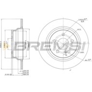 CD7308S.JPG Disco Freno Posteriore 92115400 Mercedes-benz Classe E Classe E T-model Cls Cls Shooting Brake Nero