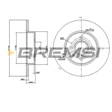 CD7313S.JPG Disco Freno Posteriore 92124700 Vauxhall Meriva A (x03)