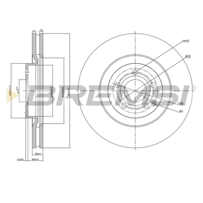 CD7318V.JPG Disco Freno Anteriore 92289905 Mercedes-benz Cls Cls Shooting Brake Perforato / Autoventilato