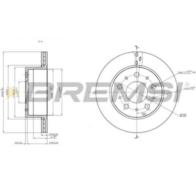 CD7321V.JPG Disco Freno Posteriore 92284303 Citroen Jumper Ii Autobus