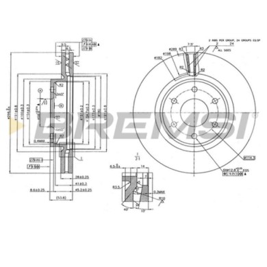 CD7332V.JPG Disco Freno Anteriore 92285800 Nissan Np300 Navara Pick-up Navara Pianale Piatto/telaio Renault Alaskan Autoventilat