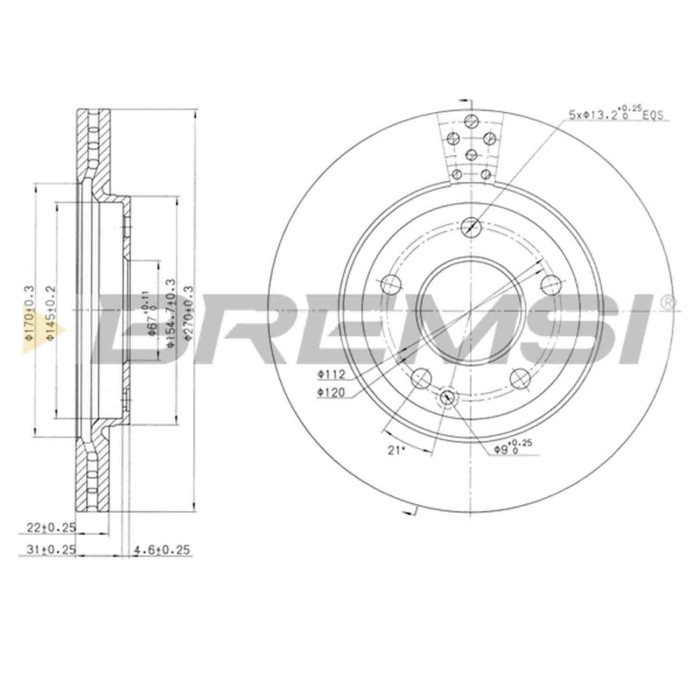 CD7363V.JPG Disco Freno Anteriore 92124500 Mercedes-benz Vaneo Ventilato