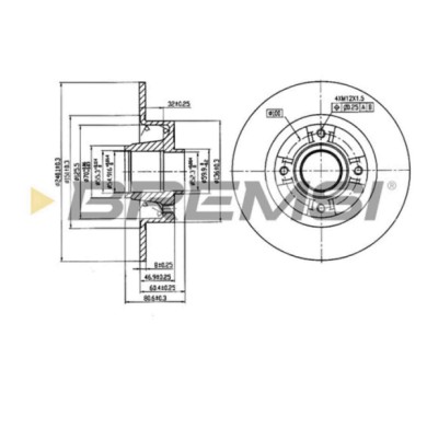CD7369S.JPG Disco Freno Posteriore 92119300 Renault Modus / Grand Modus (f/jp0)
