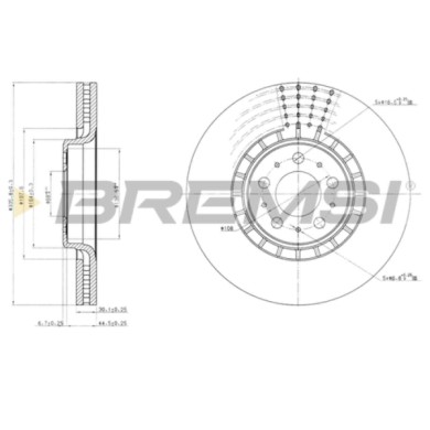 CD7371V.JPG Disco Freno Anteriore 92126700 Volvo Xc90 I Nero