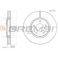 CD7372V.JPG Disco Freno Anteriore 92108200 Chrysler Grand Voyager V (rt) Ventilato