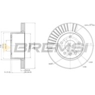 CD7379V.JPG Disco Freno Anteriore 92129700 Land Rover Discovery Ii Ventilato