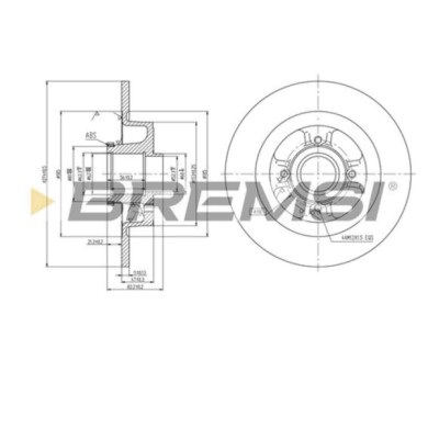 CD7381S.JPG Disco Freno Posteriore 92141400 Renault Megane Scenic Megane I Grandtour Scénic I Mpv/space Wagon Pieno